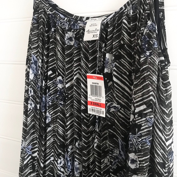 American Rag Floral Black Shift Dress - Picture 3 of 3